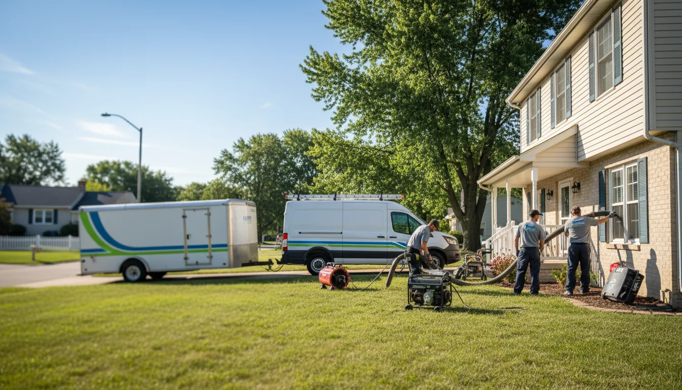 Flooded Basement Restoration And Cleanup With Repair in Cuyahoga Falls, OH near me